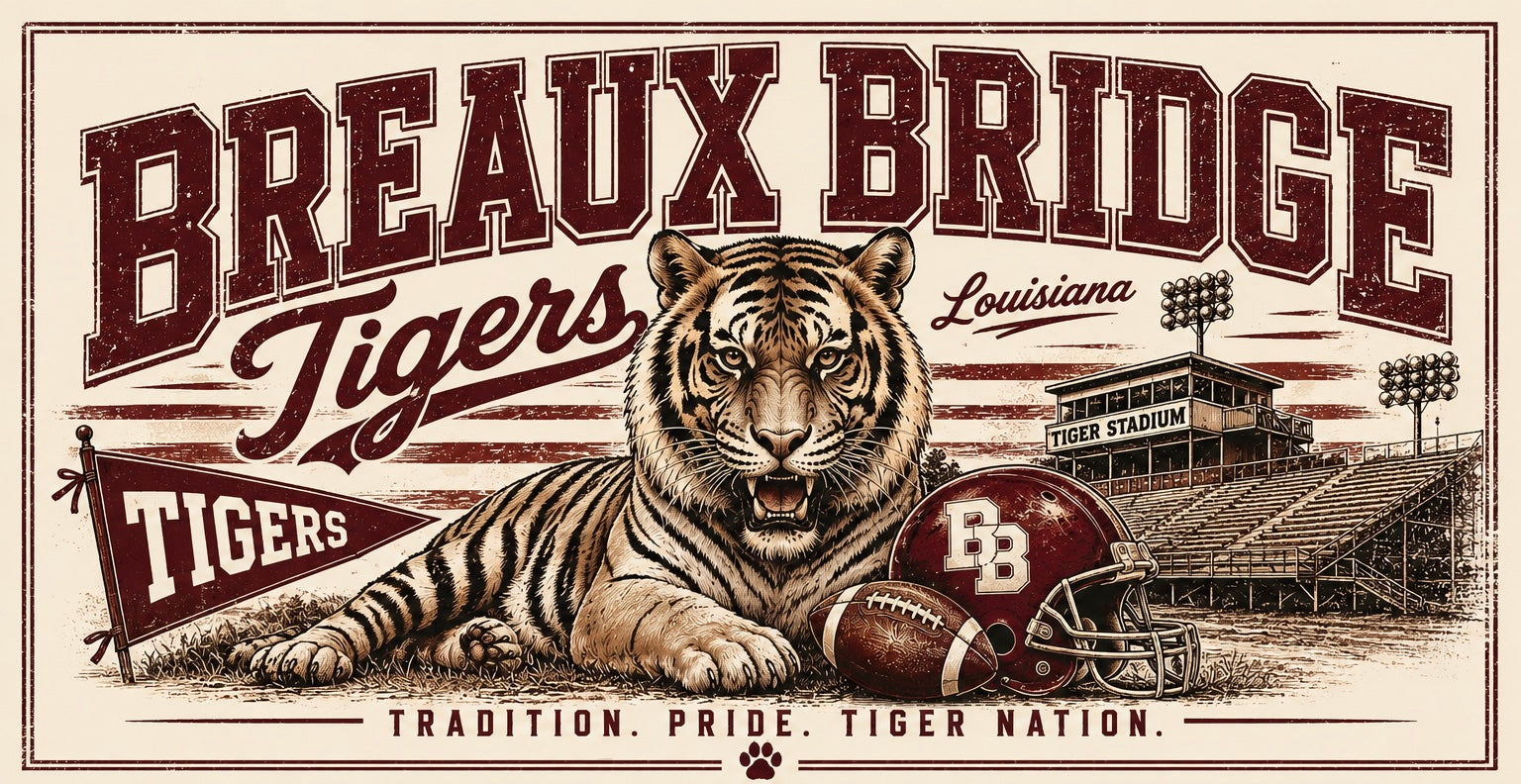 Breaux Bridge Tigers Stamp