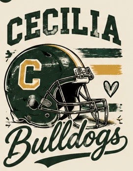 Cecilia Bulldogs Helmet