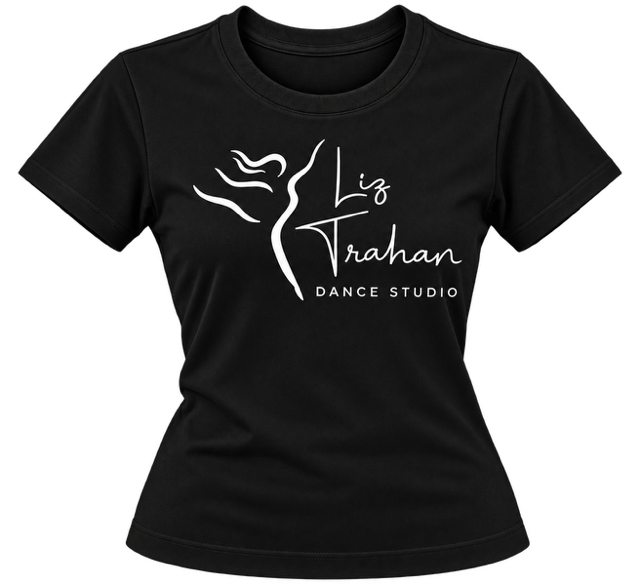 Liz Trahan Dance Studio Black Logo T-Shirt or Sweatshirt