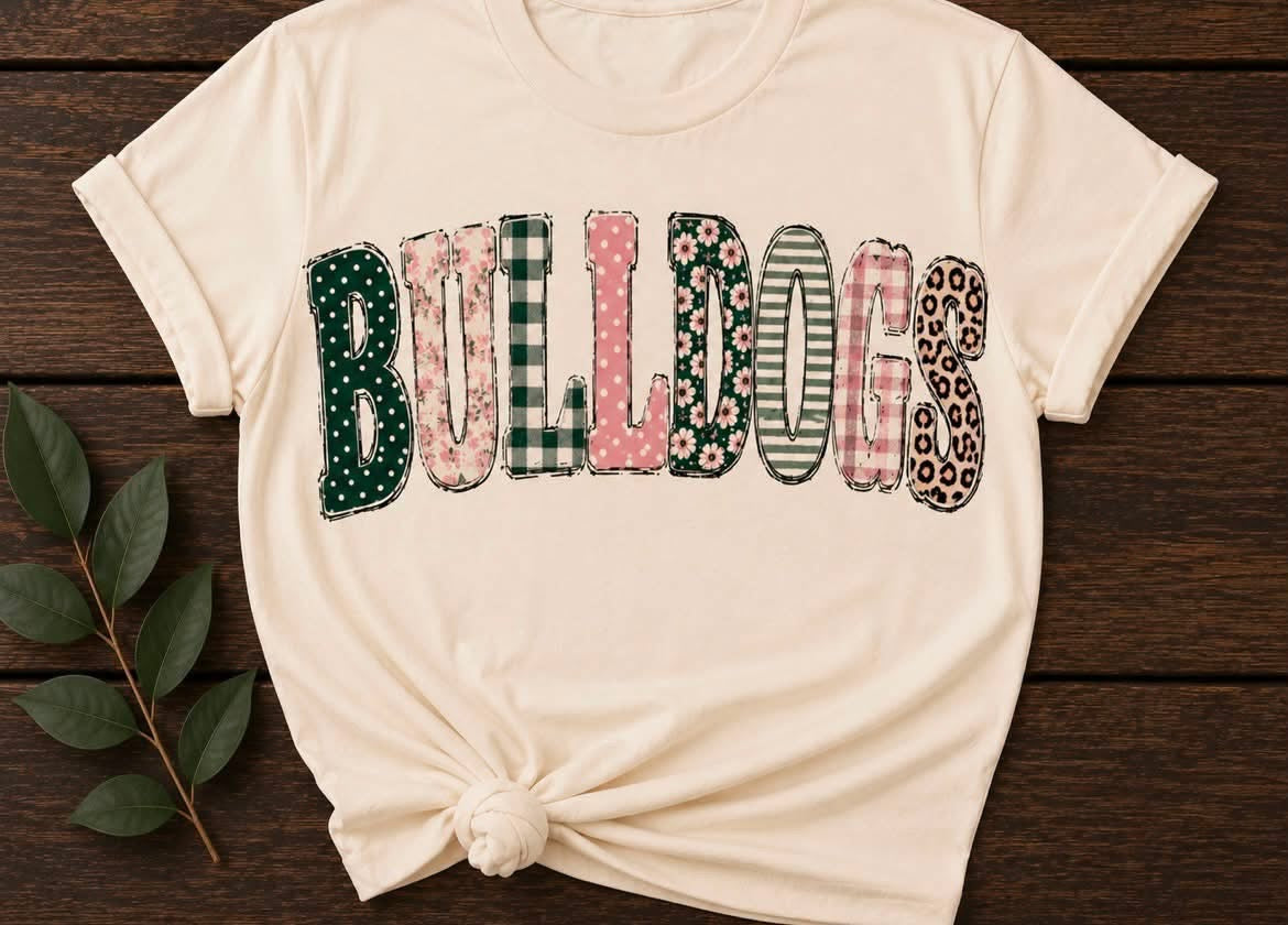 Bulldogs Doodle Letters