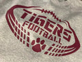 Tigers Football with paw print