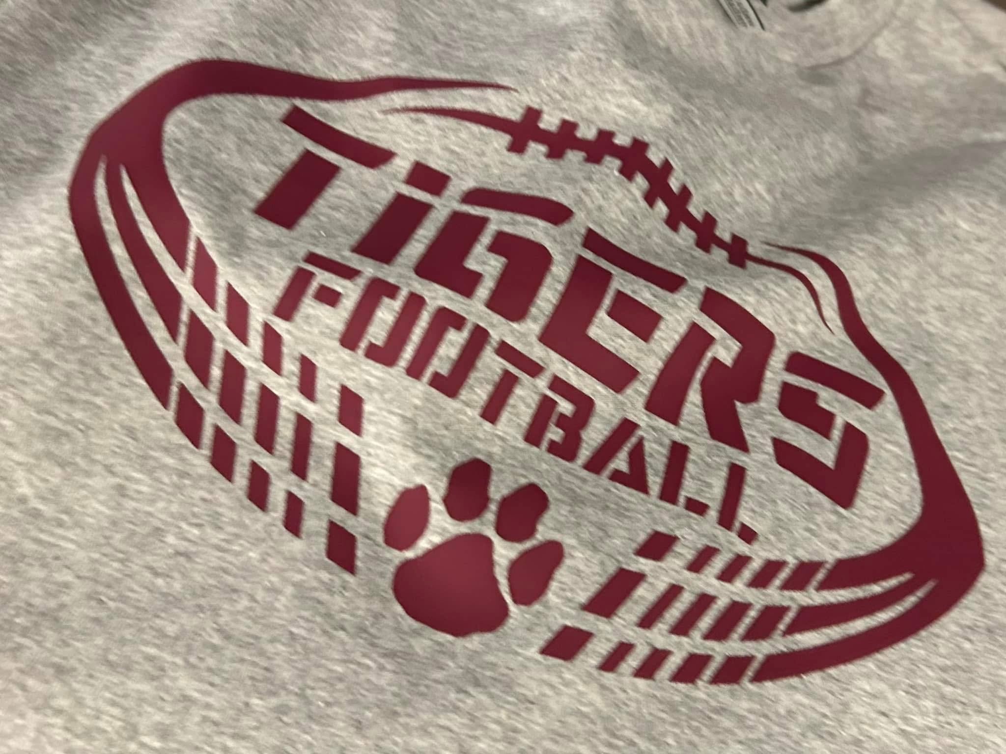 Tigers Football with paw print