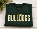 Bulldogs Glitter with Bow Sweatshirt