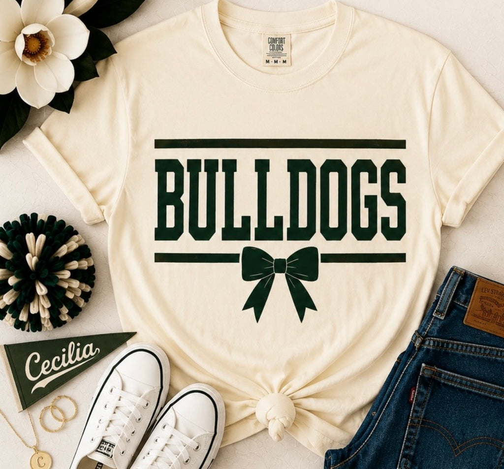 Bulldogs with Bow