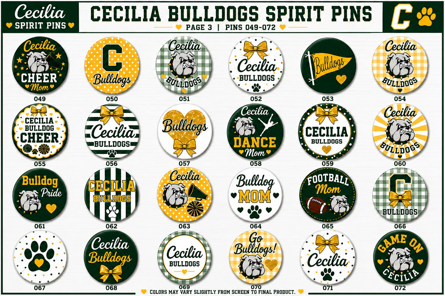 Cecilia Spirit Pins