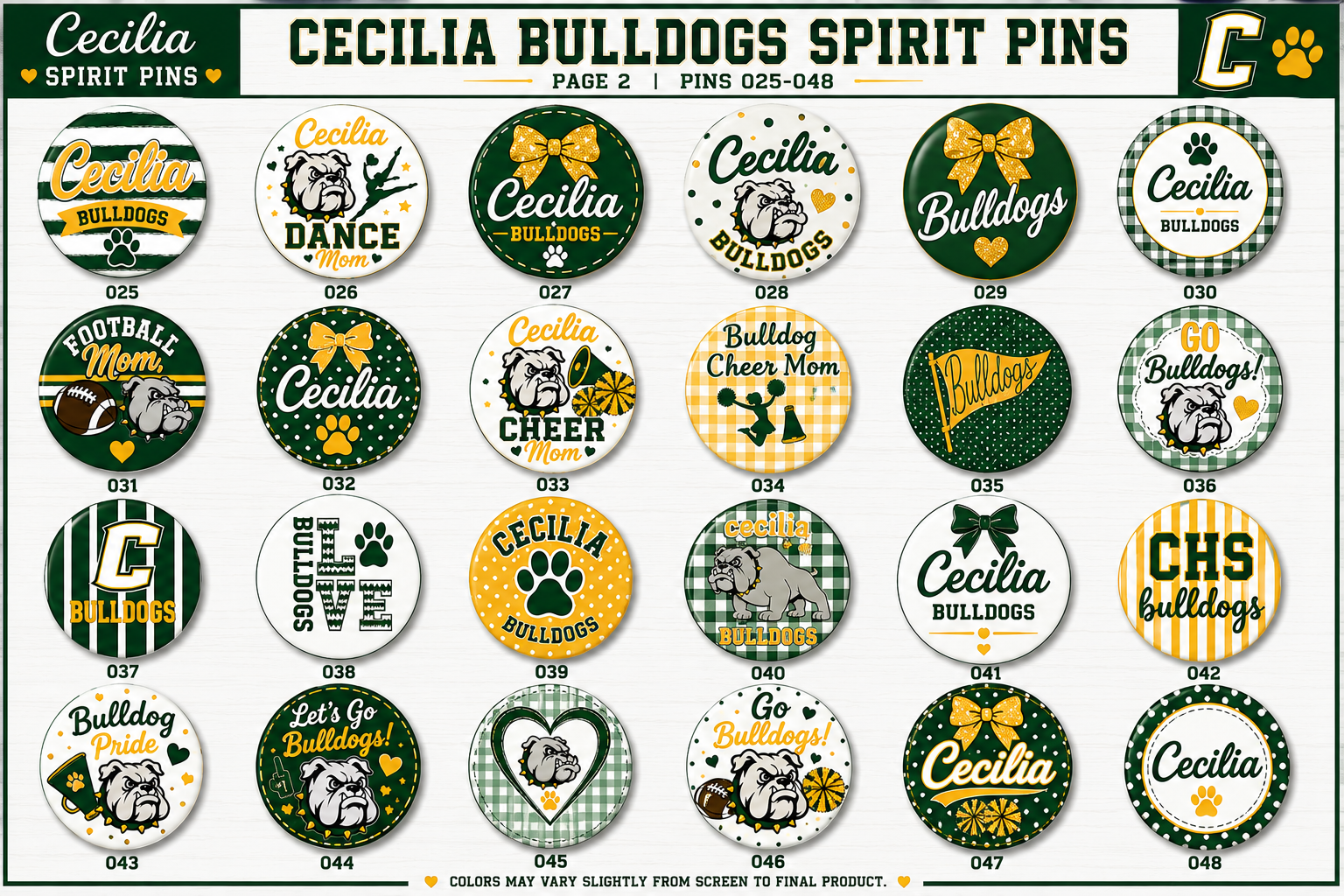 Cecilia Spirit Pins