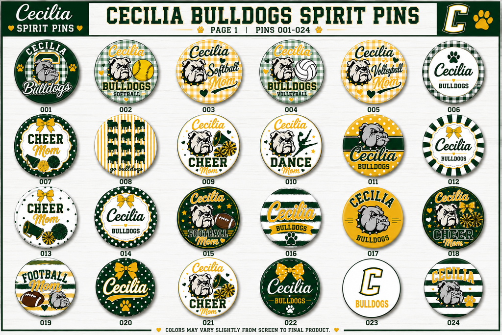Cecilia Spirit Pins