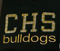 CHS yellow large gingham sweatshirt